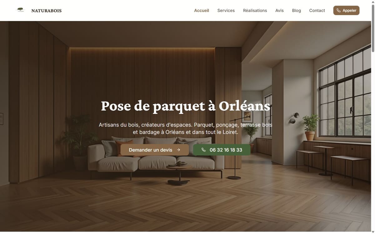 Aperçu du site NATURABOIS
