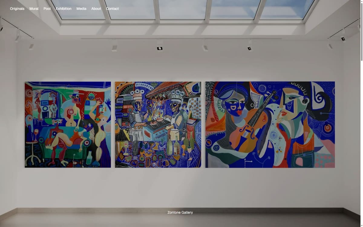 Aperçu du site Zontone Studio